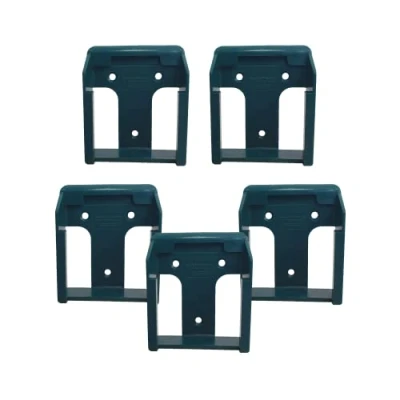 Image of StealthMounts Blue Battery Holders for Makita 40v XGT Cordless Mount Power Tools 5 Pack Organisers