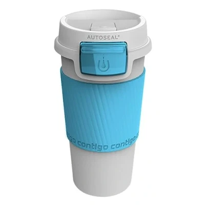 Image of Premier Housewares Contigo Morgan Autoseal Travel Mug, 360 ml White/Ocean