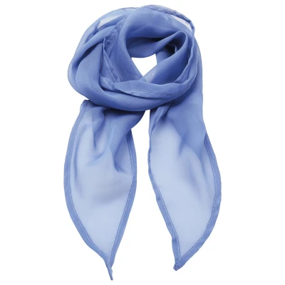 Image of Premier Unisex Adult Colours Chiffon Scarf (Mid Blue) One Size