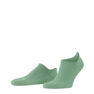 Image of FALKE Unisex Cool Kick Sneaker U SN Soft Breathable Quick Drying Low Cut Plain 1 Pair Trainer Socks, Green (Nettle 7447), 4 5