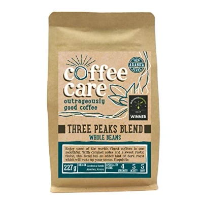 Image of Whole Coffee Beans Three Peaks Blend Care 227G