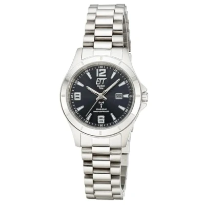 Image of ETT Eco Tech Time Funk Solar ELS 11674 22M Women&#039;s Analogue Watch with Stainless Steel Strap