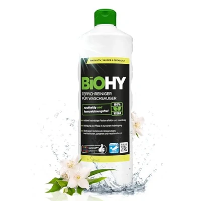 Image of BiOHY Cleaning Agent for vacuum cleaners (1l Bottle) suitable all effortlessly removes stains (Teppichreiniger für Waschsauger)
