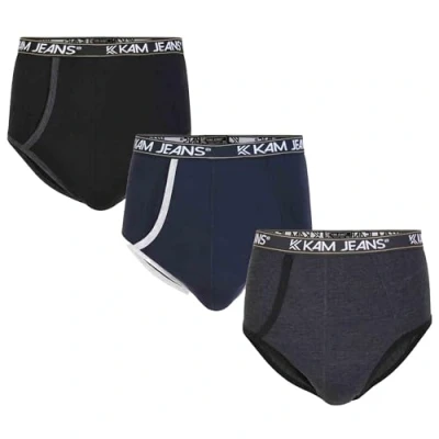 Image of KAM Mens Plus Size Boxer Brief 3 Pack Comfortable Soft Cotton Underwear with Elastic Waistband Multipack Briefs for Men, of 3, 8XL