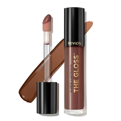 Image of Revlon Super Lustrous Lip Gloss, High Impact Lipcolor with Moisturizing Creamy Formula, Infused Agave, Moringa Oil, &amp; Cupuacu Butter, Choco Crush (310)