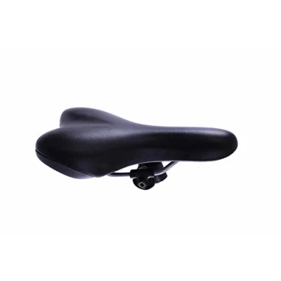 Image of SELLE ROYAL MTB ROAD RACE COMFORT MODERN/RETRO SADDLE BLACK WITH SEAT BRACKET