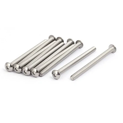 Image of sourcingmap M5x70mm 304 Stainless Steel Button Head Hex Socket Cap Screws Bolts 10pcs