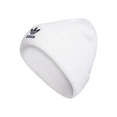 Image of adidas Originals Women&#039;s Trefoil Beanie, White/Black 2, One Size