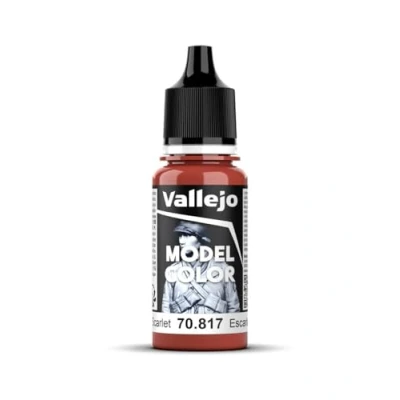 Image of Vallejo Model Color 17 ml Acrylic Paint Scarlet