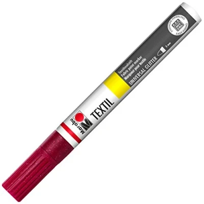 Image of Marabu Textil Glitter Painter Pen (3mm Tip) 532 Red