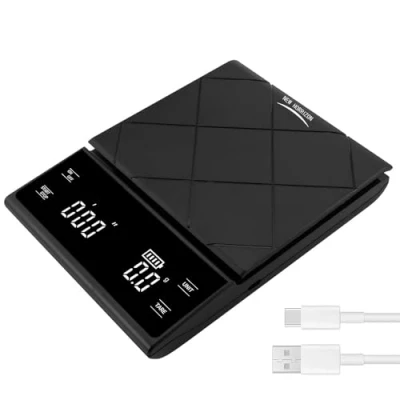 Image of Digital Kitchen Scales, Food Weighing Scales with LCD Display 0.3g/3000g (3 Kg) Coffee Scale, Rechargeable Scale