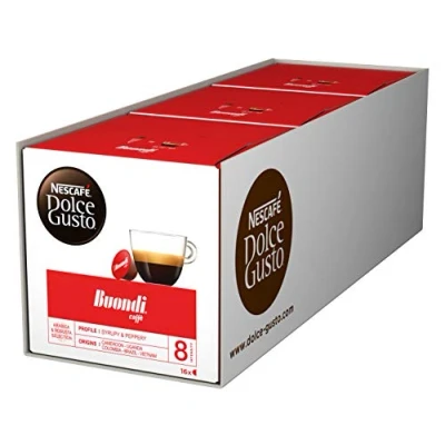Image of Nescafé Dolce Gusto Espresso Buondi, Pack of 3, 3 x 16 Capsules