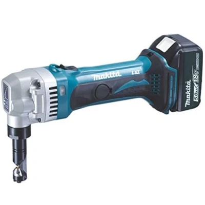 Image of Makita DJN161RTJ 18V Li ion LXT 1.6mm Nibbler Complete with 2 x 5.0 Ah Batteries and Charger Supplied in a Makpac Case
