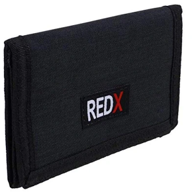 Image of RED X Mens Boys TriFold Sports Card Coin Wallet Canvas