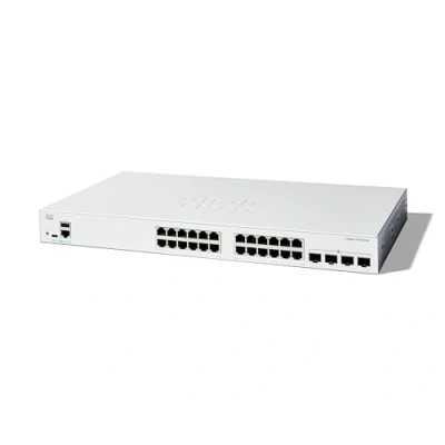 Image of Cisco Catalyst 1300 24T 4X Managed Switch, 24 Port GE, 4x10GE SFP+, Limited Lifetime Protection (C1300 4X)