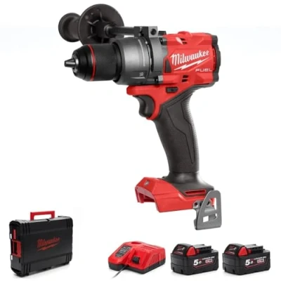 Image of Milwaukee M18ONEFPD3 502X 18v Fuel Combi Drill Kit 2 x 5ah Batteries