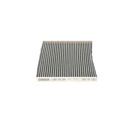 Image of 27277JD10A Pollen Filter BOSCH 1 987 435 554 Activated Carbon 191,5mm 265mm 20mm NISSAN: Qashqai / Qashqai+2 I, X Trail