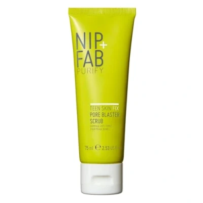 Image of Nip+Fab Teen Skin Fix Pore Blaster Scrub, 75 ml Dual Exfoliation &amp; Purification with BHA Salicylic Acid