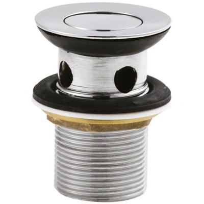 Image of Flip Top Stainless Steel Basin Waste Chrome Slotted Nuie