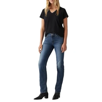 Image of Levi&#039;s Women&#039;s 314 Shaping Straight Jeans, Cool Agenda, 26W / 30L