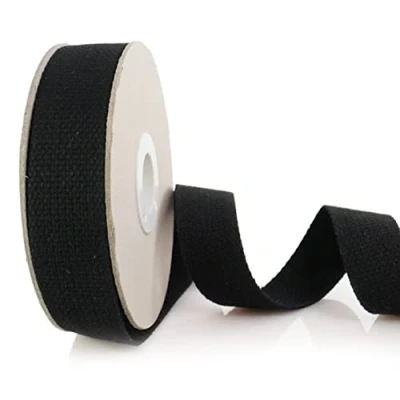 Image of Trimz Cotton Webbing, Black, 40mm