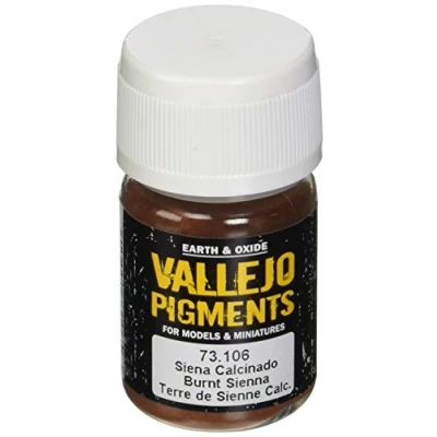 Image of Vallejo 30 ml Pigments Burnt Sienna, Brown