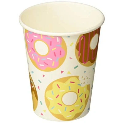Image of Creative Convertting Colourful Donuts Paper Cups 8 Pcs