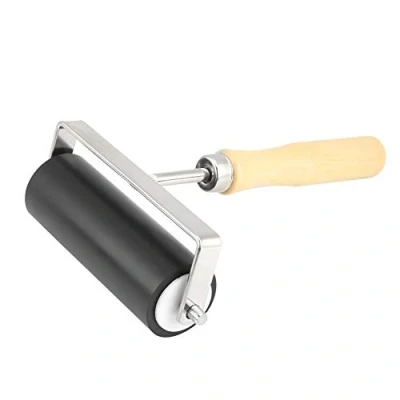 Image of Hard Rubber Brayer Roller 10cm Paint Ink Oil Art Craft Painting Tool
