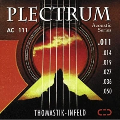 Image of Thomastik Einzelsaite G .008 Stahl blank, vermessingt P08 für Akustikgitarre Plectrum Acoustic Series Satz AC210; Spectrum SB210 (12 string set); E Gitarre Power Brights PB108