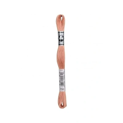 Image of DMC Broder Special Embroidery Thread 758 per Skein