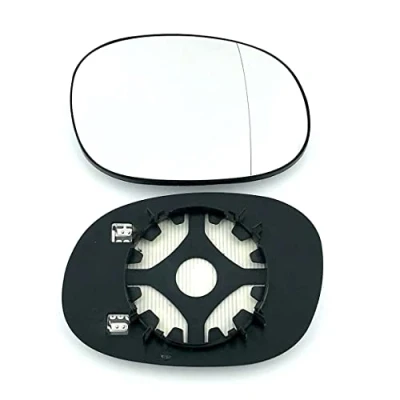 Image of Clip on Heated Base Wide angle Wing Mirror Glass fits Peugeot 206 1998 to 2012 Right Driver Side