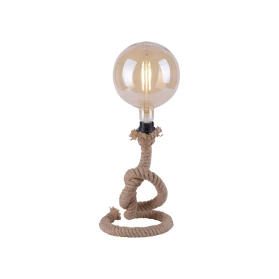 Image of JUST LIGHT. rope table lamp made of thick