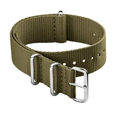 Image of Archer Watch Straps Classic Nylon NATO Choice of Color and Size (Olive, 18mm)