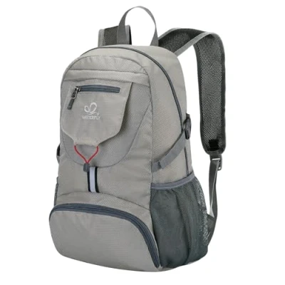 Image of Waterfly Ultra Lightweight Foldable Backpack: 20L Packable Rucksack Daypack for Men Women Hiking Travelling Camping Sports Outdoor