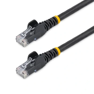 Image of StarTech.com Cat6 Ethernet Cable 100 ft Black Patch Snagless Long Network Cord Cat 6 100ft (N6PATCH100BK)