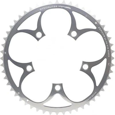 Image of Spécialités TA Zephyr Compact 5 Arm 110pcd 9/10 Speed Chainring, Outer 40t, Silver