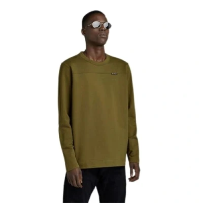 Image of G STAR RAW Men&#039;s Chest Label Tweeter, Green (dark olive D23908 D136 C744), M
