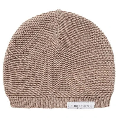 Image of Noppies Unisex Baby U Knit Rosita Beanie Hat, Taupe Melange P757, 3 6 Months UK