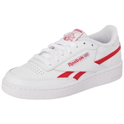 Image of Reebok Unisex Club C Revenge Sneaker, FTWWHT/VECRED/FTWWHT, 12 UK