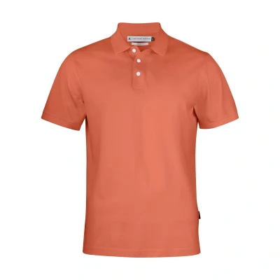 Image of James Harvest Men&#039;s Sunset Regular Polo Shirt, Orange Vintage, S