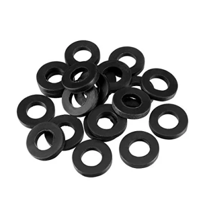 Image of Sourcingmap Rubber Flat Washers 19mm OD 10mm ID 3mm Thickness for Faucet Pipe Water Hose, Pack of 20