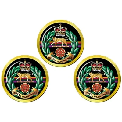 Image of Giftshop UK Royal Hampshire Regiment, British Army Golf Ball Markers