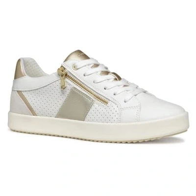 Image of Geox Women&#039;s D BLOMIEE E Sneaker, White/Off White, 5 UK