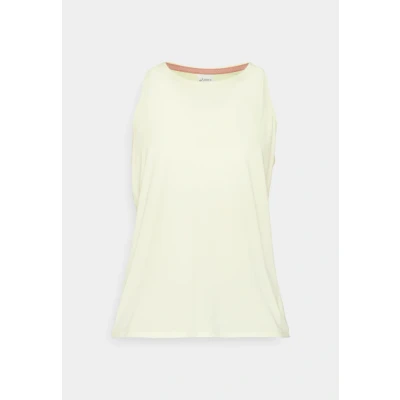 Image of Asics Nagino RUN Adjustable TANK Top, Women&#039;s, Size: Medium, Huddle yellow heather