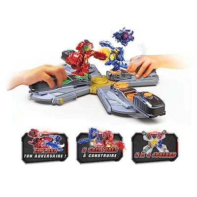 Image of YCOO Deluxe Arena Biopod Kombat 2 Electronic Creatures with Sound and Light Effects to Build Bases 10 Models Collect LR44 Batteries Included Children&#039;s Toy from 5 Years
