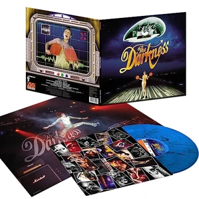 Image of The Darkness Permission To Land Blue Marbled vinyl 2023 UK LP 5054197580024