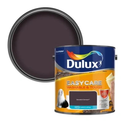 Image of Dulux Easycare Washable &amp; Tough Matt Emulsion Paint Decadent Damson 2.5L