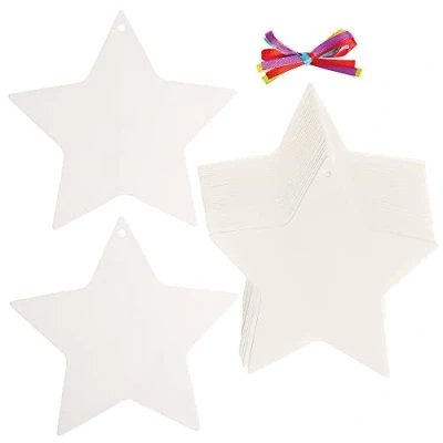 Image of Baker Ross FX303 Colour Diffusing Stars Pack of 30, Paper Decorations, Hanging Birthday Arts and Crafts for Kids
