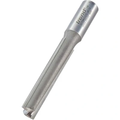 Image of Trend Professional Two Flute Router Cutter Bit, 1/2 Inch Shank, 12mm Cut Diameter &amp; 63mm Length, Tungsten Carbide Tipped, 3/75MX1/2TC