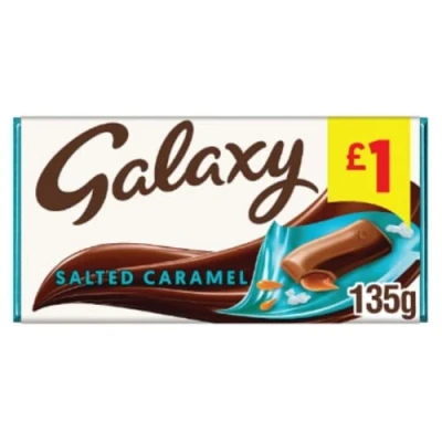 Image of Galaxy Salted Caramel Chocolate Bar 135g x Case of 24